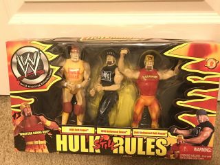 Wwe Hulk Still Rules Jakks Pacific 3 - Pack Hulk Hogan Figure Box Set W/ 2 Dvd Set