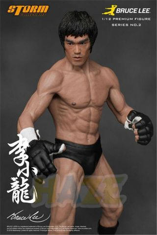Bruce Lee Chinese Kung Fu Master 1/12 Pvc Figure Toy Model 19cm