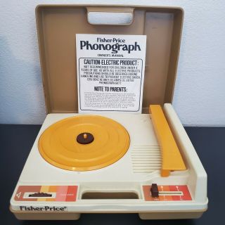 Vintage 1978 Fisher Price Record Player Turntable 825