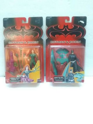 Batman And Robin Batgirl Jungle Venom Poison Ivy Figures Kenner 1997