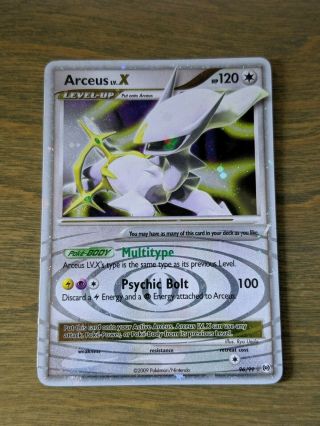 Arceus Lv X 96/99 Platinum Holo Ultra Rare Nm Pokemon Card