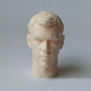 Blank 1/6 Scale The Bourne Identity Matt Damon Head Sculpt Unpainted Fit 12 "