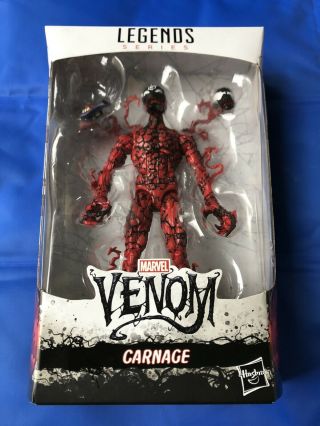 Carnage Action Figure,  Hasbro Marvel Legends Series Baf Build - A - Figure Venompool
