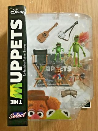 The Muppets: Kermit The Frog,  Bean,  Robin Action Figure Diamond Select 2016