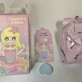 1983 X Kimmy&miki Under The Sea Mermaid Kimmy Pink Mini Figure Designer Art Toy