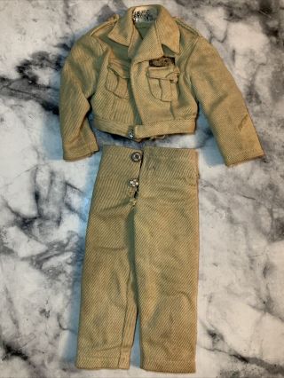 Vintage Gi Joe Tan Airborne Mp Uniform Rare 1967
