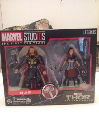 Marvel Legends Studios First 10 Years: Thor The Dark World 2 Pack Thor And Sif