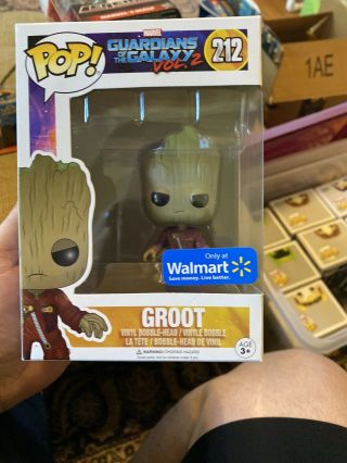 Groot Guardians Of The Galaxy 2 Pop 4 " Vinyl Figure 212 Walmart Exclusive 2016