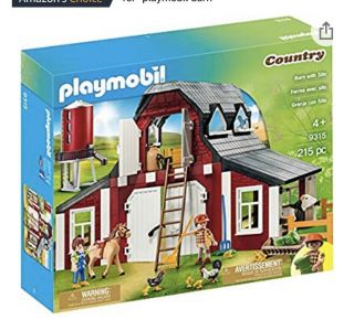 Playmobil Country Barn With Silo Kids Play 9315.  Without Box.