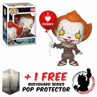 Funko Pop Vinyl It Chapter 2 Pennywise With Balloon 780 Exclusive,  Protector