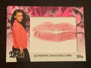 Jojo 2014 Topps Authentic Divas Kiss Card Wwe Woman 