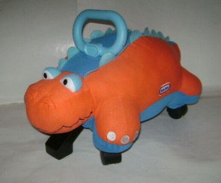Little Tikes Pillow Racer Dinosaur Horse Toddler Ride On Toy Orange Cute & Rare