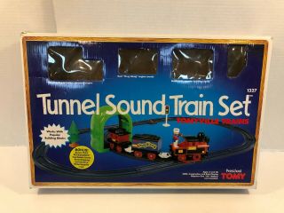 Tunnel Sound Train Set By Tomy 1993 Tomyville Trains Preschool 1327