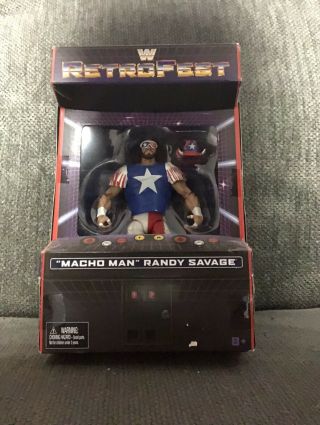 Wwf Wwe Mattel Elite Retrofest Macho Man Randy Savage Gamestop Exclusive Figure