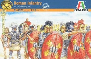 Italeri 6021 1/72 Scale Model Figures Kit I Century Bc.  Roman Army Infantry Rome