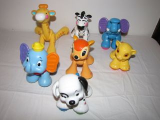 Fisher Price Clicker Toys - 7 Different - Dumbo,  Simba,  Bambi & More Disney