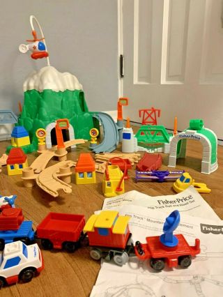 Vtg Fisher Price Flip Rail and Road Set,  Flip Track Mountain 95 Complete 3