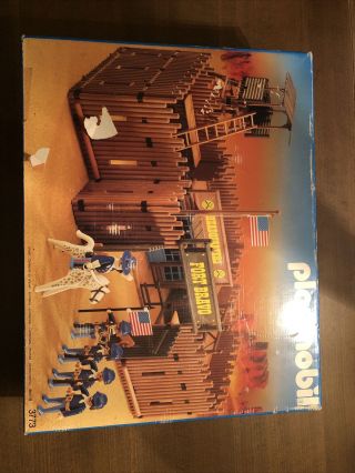Playmobil Western Fort Bravo Set 3773 And Poster Instructions