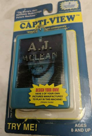 Backstreet Boys A.  J.  Mclean Vintage Capti View Machine On Card Nip
