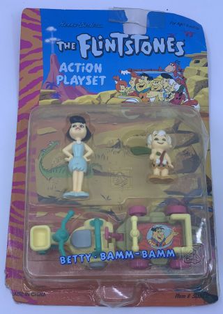 1992 The Flintstones Action Playset - Betty & Bamm - Bamm Figure Set 50382