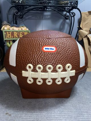 Vintage Little Tikes Football Toy Box Cooler Hamper Tailgate Superbowl