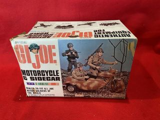Gi Joe 1964 Vintage Irwin Motor Cycle And Side Car Box With Insert Rare Nr
