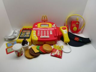 Mcdonald’s Electronic Cash Register Playset,  Scanner,  Breakfast / Lunch Menu