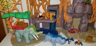 Fisher Price Imaginext Gorilla Mountain Jungle Safari Playset Animals Figures 3