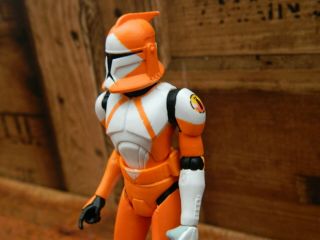 Star Wars Clone Trooper Bomb Squad Action Figure Clone Wars - Orange 3.  75 