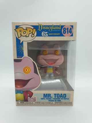 Funko Pop Mr.  Toad (disneyland 65th Anniversary) Wind In The Willows 814