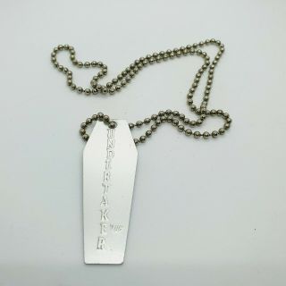 Vintage Official Wwf Wwe The Undertaker Necklace Casket Pendant