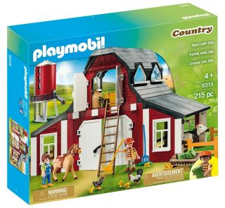 Playmobil Barn With Silo Farm Set Playhouse