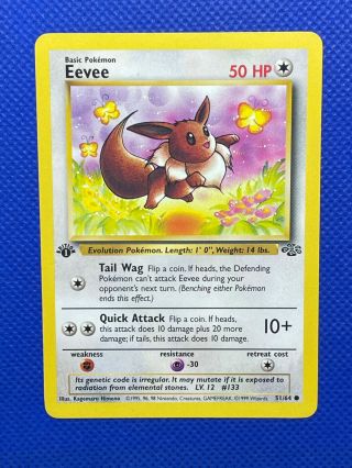 Pokemon | Jungle 1st First Edition | 51/64 Eevee Common | Psa 9 ?