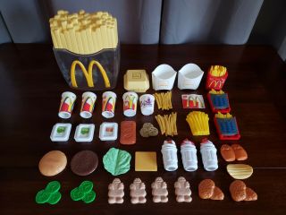 Mcdonalds Pretend Play Food Cdi French Fries Mcflurry Hamburger Buns Cheese