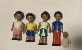 Retro Vintage Little Tikes Tykes Dollhouse African American Black Family