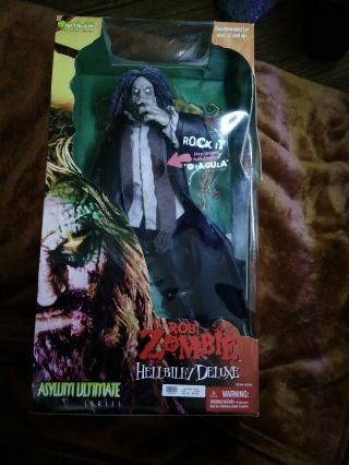Rob Zombie Hellbilly Deluxe Art Asylum Ultimate Series 18 " Doll No Sound