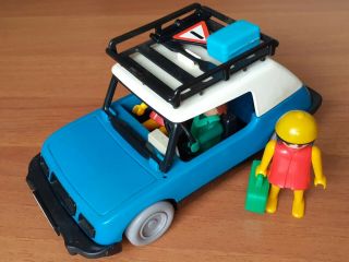 Playmobil Standart Passanger Car With Figurine In Very Good Played