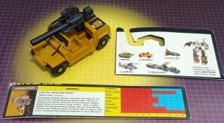 Vintage Hasbro Transformers G1 Decepticon Combaticon Swindle Complete W/techs
