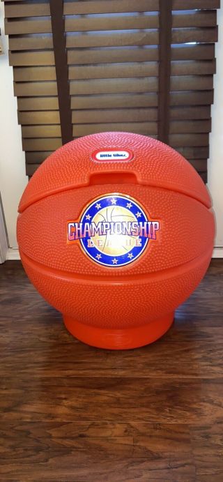 Little Tikes Basketball Storage Toy Box Clothes Hamper Cooler Game Day Parties
