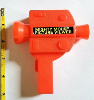 Vintage Mighty Mouse Picture Viewer Toy - Adventures Of Cartoon Camera Set