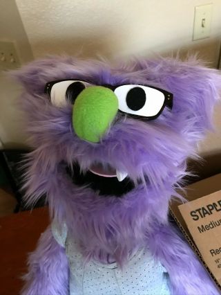 Professional Purple Monster Muppet Style Puppet Ventriloquist