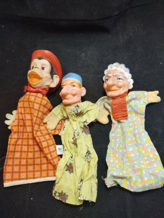 3 Mr.  Mister Rogers Neighborhood? Vintage Hand Puppets C6