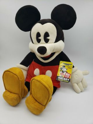 Disney Vintage Mickey Mouse Hand Puppet By Folkmanis 5018 Large 20 " Soft Plush