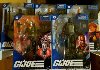Gi Joe Classified Series Complete Set Of 5 Figures Wave 1 Snake Eyes Destro Mib