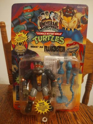 Tmnt 1993 Mike As Frankenstein Moc Unpunched (blue Accessories Variant)
