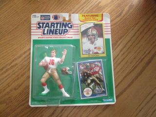 1990 Kenner Starting Lineup Nfl Joe Montana 49ers/hof Rookie Yr Collectors Card