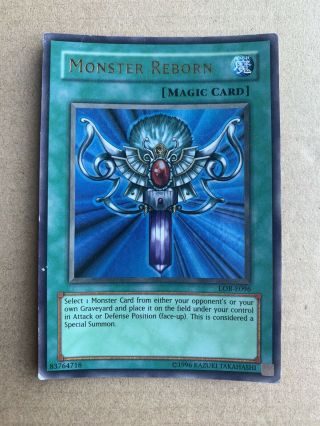 Monster Reborn Yu - Gi - Oh Card - Lob - E096 Ultra Rare Holo
