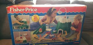 Vintage Fisher Price Flip Track Mountain 1995 with Instructions 3