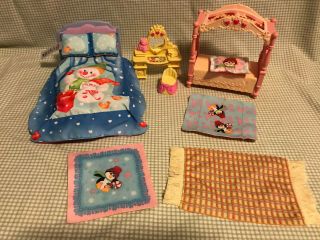 Fisher Price Loving Family Home For Holiday Bedrooms - Master And Kids Rooms