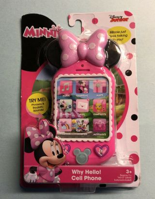 Minnie Mouse Why Hello There Pink Cell Phone Mickey Learning Toys Disney Junior